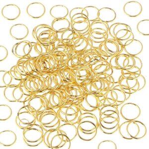 45pcs 1-inch Book Rings/Craft Rings in Gold